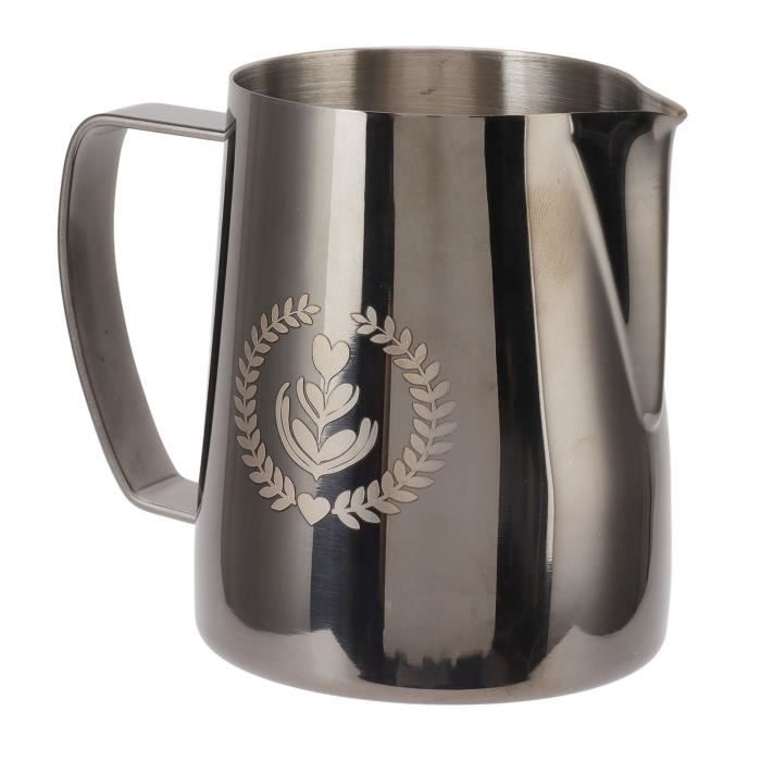 ANCLLO Pichet à Lait Inox 90ml Avec Bec Verseur - Latte Art Cappuccino Barista - Lave-Vaisselle