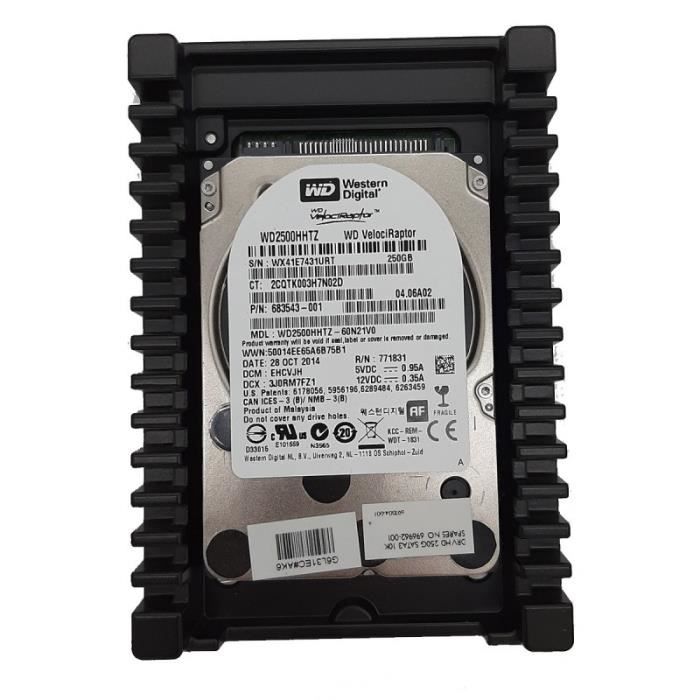 Wd Raptor 10k Window Disque Dur 250Go SATA 2.5