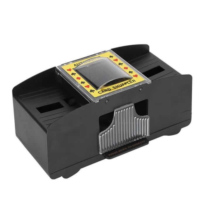 ZONJIE Mélangeur De Cartes Automatique – 1 à 2 Jeux, Alimentation USB Ou 4 Piles AA, 21x11,8x10 Cm – Parfait Pour Poker, Blackjack, Jeux De Famille !