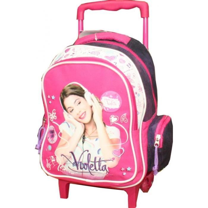 Kiss IKKS Borsa Da Scuola London 2014 Trolley Rosa - Zaino Con Ruote, 49 Cm, Sac À Dos L, Per Bambina, Colore Rosa
