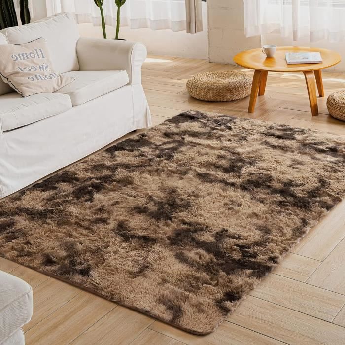 Tapis Salon Shaggy 160 X 200 Cm - Descente De Lit Tapis Poils Longs Tapis Doux Pour Salon