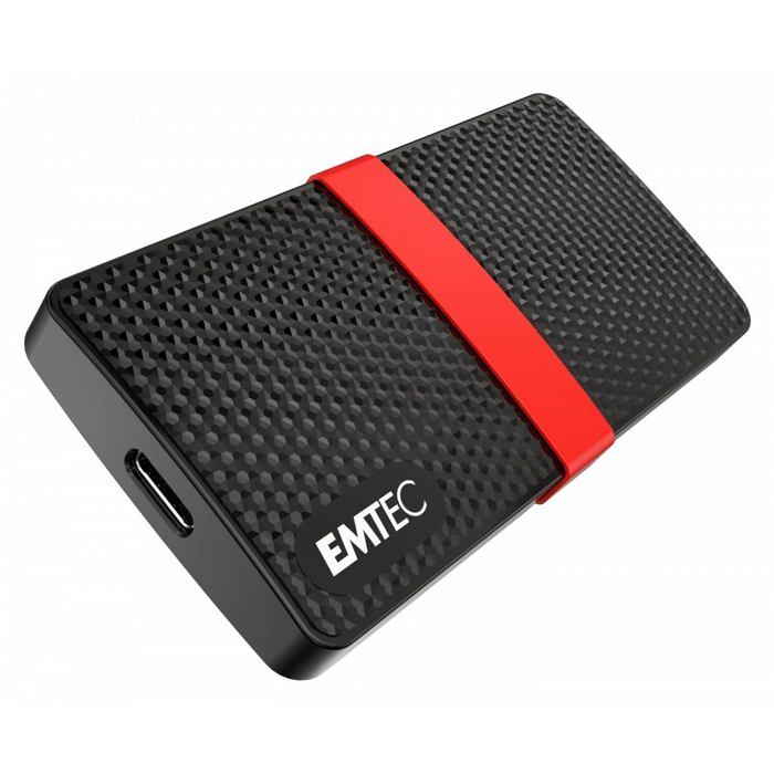 SSD Portable - EMTEC - X200 - 1 To - USB-C 3.1 Gen 1 - Compact et Résistant