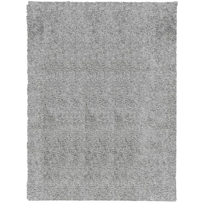 Tapis Shaggy Blanc 55x100 Cm | Poils Longs 5 Cm, Antidérapant, Lavable En Machine, Pour Chambre Ou Salon