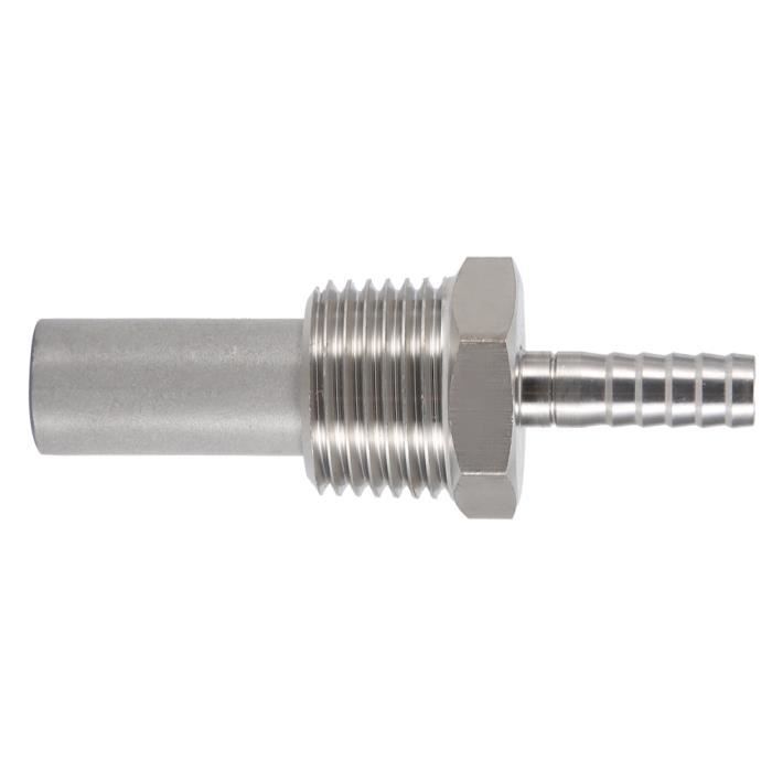 Pierre à Oxygène En Acier Inox - 1/2 MPT - Pour Carbonatation Bière Homebrew - 2,0 Micron