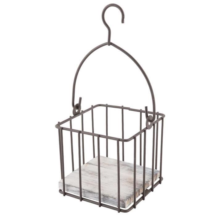 6 pièces. ensemble de fleurs, 3 crochets animaux, ampoule suspendue, 3 paniers, crochets muraux, support de plantes - Jardin