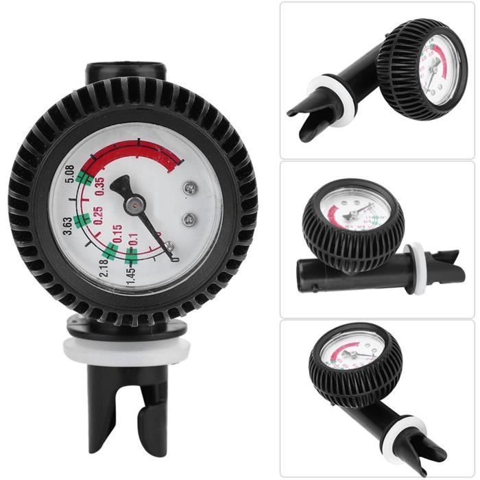 Manomètre Plongée 400Bar/6000 PSI - Acier Inox & Cuivre, Lumineux, Soupape Décharge - G5/8