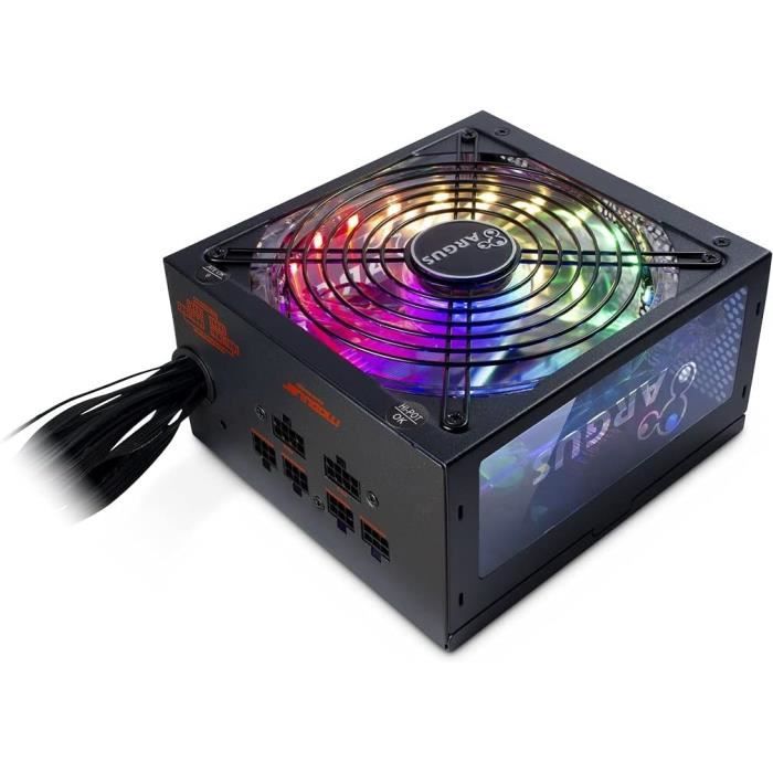 Inter Tech Argus RGB CM II unité d'alimentation d'énergie 20+4 pin ATX ATX - vue 2