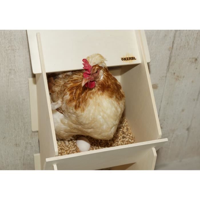 Comparer les prix de Pondoir en bois de peuplier naturel pour poule - 82 x 36,5 x 6 m