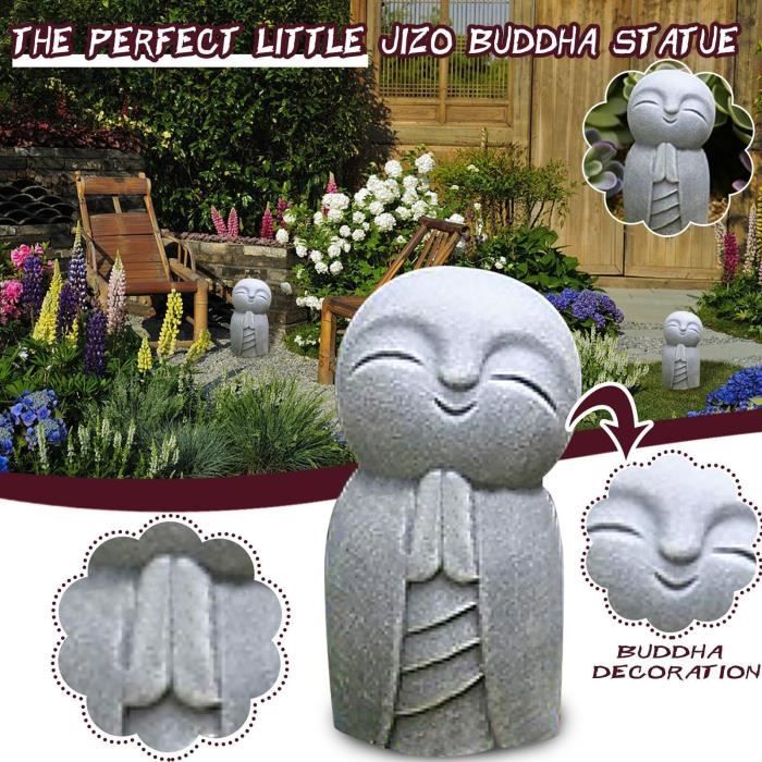 Statue Jizo Le Parfait Petit Bouddha Jizo Pour La Decoration Exterieure De La Maison Ou Du Jardin B1616 Cdiscount