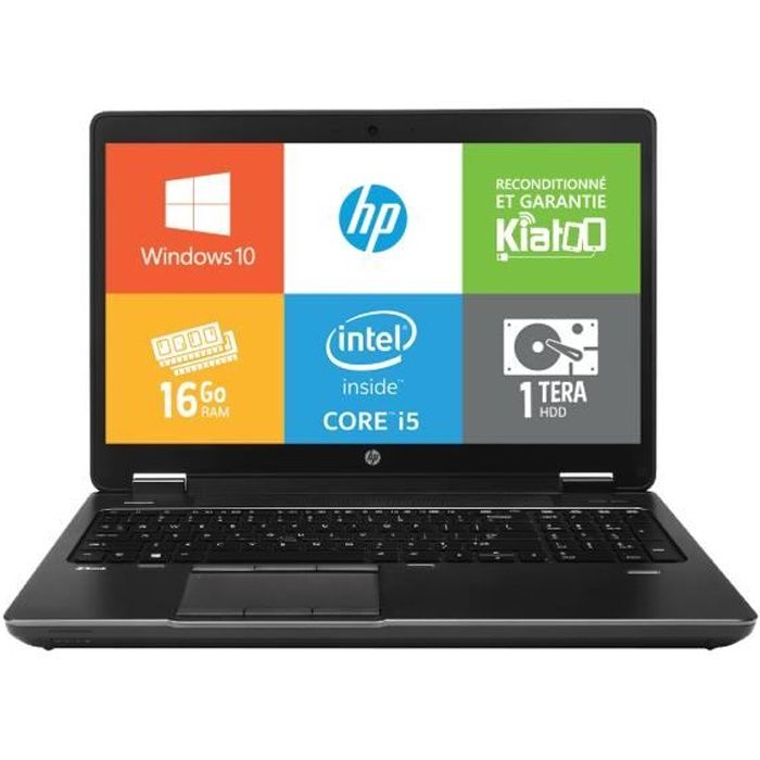 Pc portable HPZBOOK15 intel core i5 16go ram 1to disque dur