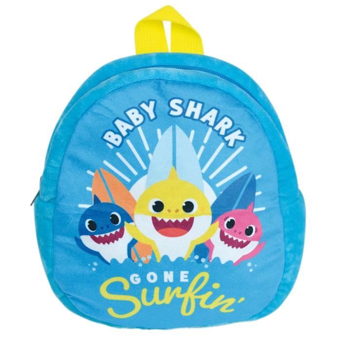 Sac à dos enfant - Jemini - Baby Shark - bleu - 3 L - peluche douce Sac à dos enfant - Jemini - Baby Shark - bleu - 3 L - peluche douce