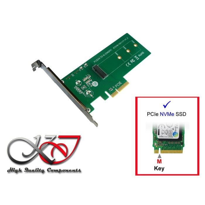CARTE CONTROLEUR Double Adaptateur M2 NVME Adaptateur NVME PCIE Clé M ou Clé M2 SATA SSD B 22110