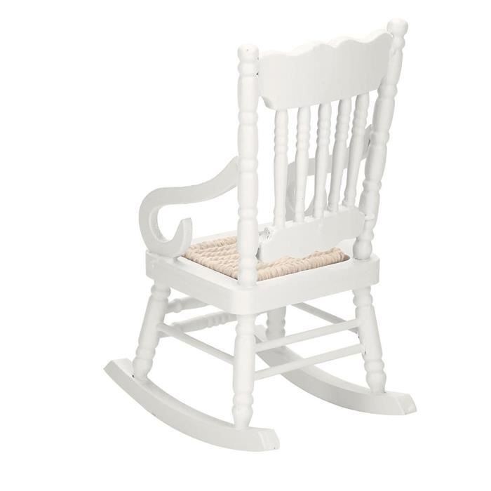 Chaise Miniature 1:12 Pour Maison De Poupée – Fauteuil En Bouleau Léger, Design Vif, Déco Intérieure
