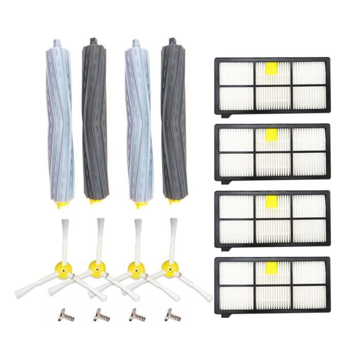 Kit d'accessoires de brosse Ensemble compatible avec les aspirateurs de remplacement de la balayeuse robotique I-robot série