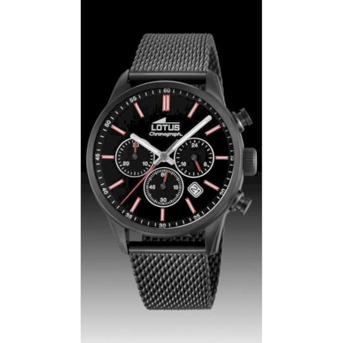 Montre Lotus 187001 Analogique Acier Étanchéité 5 ATM Noir, Achat/vente montre
