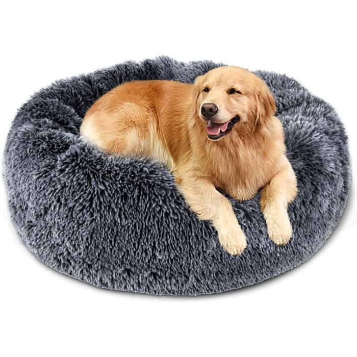 Comparer les prix de Panier pour Chien Rond, Amovible et Lavable, Coussin Chien Grande Taille, Lit pour Chiens Confortable et Moelleux, 80cm