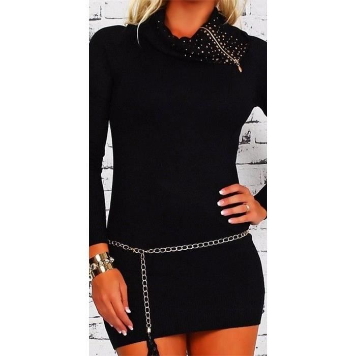 robe pull paillette