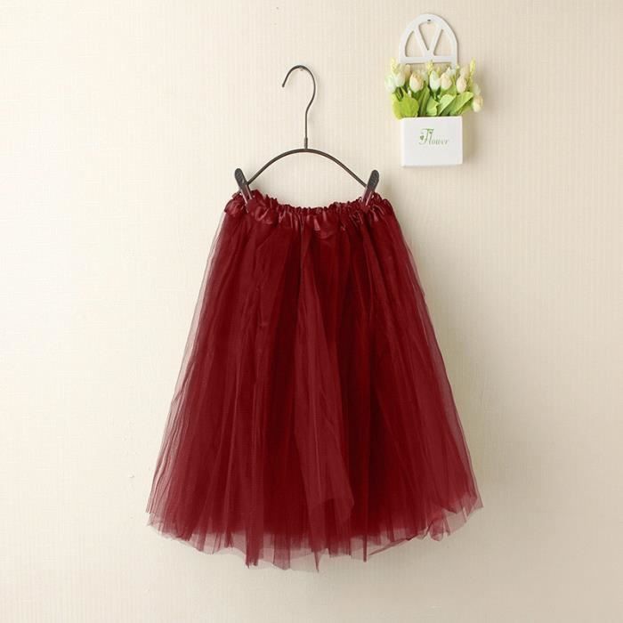 2 Jupes Tulle Tutu Femme - 3 Couches - Taille Unique Élastique - Pour Danse, Fête Et Halloween