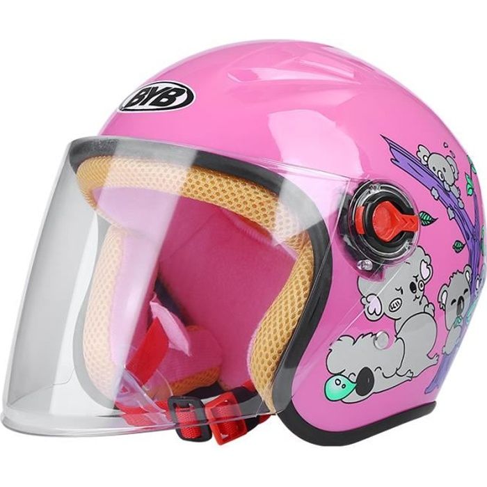 Casque moto enfant scooter casque protection pour fille garçon avec motif  Koala - Cdiscount Auto