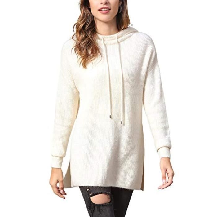 Sweat à Capuche Femme Oversized RUIRUILICO - Polaire - Manches Longues, Poche - Coupe Loose Décontractée