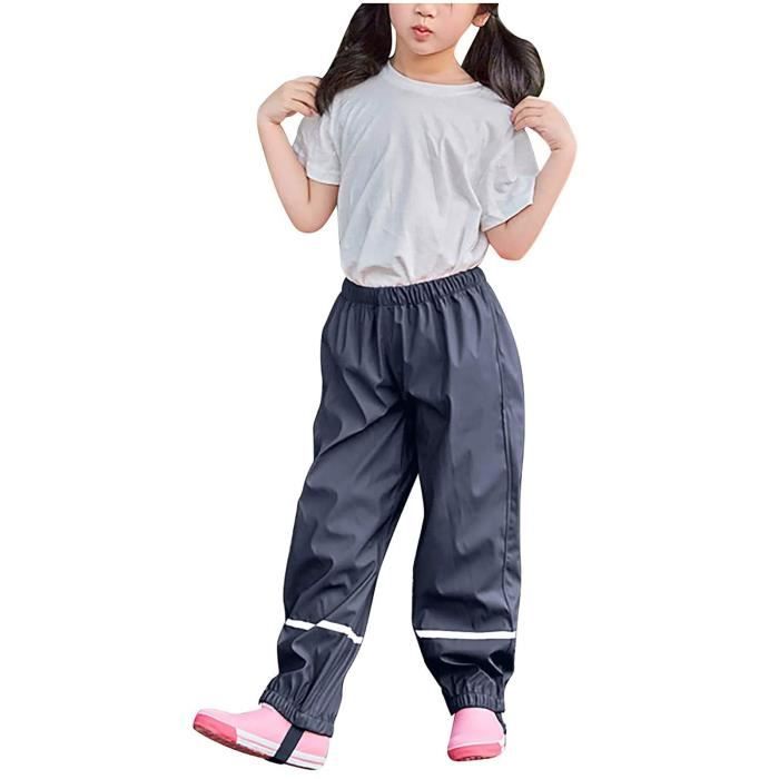 Pantalon De Pluie Imperméable Enfant 1-10 Ans - Coupe-vent, Bandes Réfléchissantes, Motifs Animaux