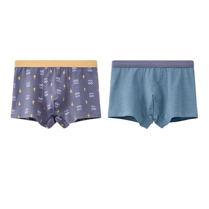 Boxer Homme Coton élastique Taille Moyenne - Lot 1 Pièce - Gris Foncé 2XL - Confort Quotidien - 6
