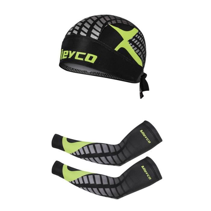 Manchons Rafraîchissants Anti-UV Pour Bras - 1 Paire - Pour Cyclisme, Randonnée, Running - Avec Trou Pour Pouce - Homme Et Femme