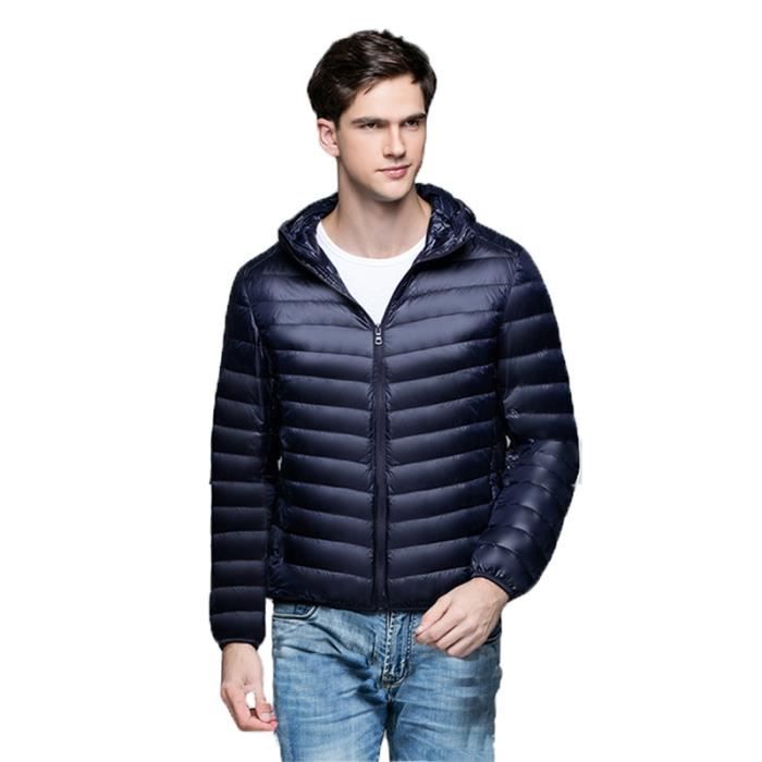 Doudoune Homme Chaude à Col Montant - Coupe-vent, Isolée, Pour Automne, Hiver, Ski, Camping, Style Décontracté