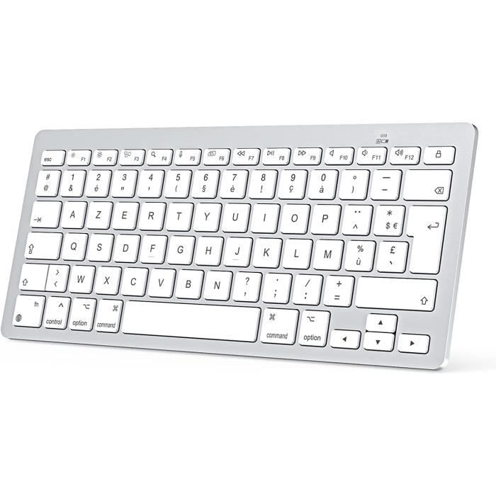 Clavier Bluetooth pour Mac, Clavier Mac sans Fil pour Apple MacBook Pro,  MacBook Air, iMac, iMac Pro, Clavier Français AZERTY Compac - Cdiscount  Informatique