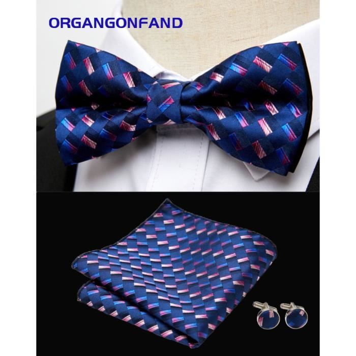 Ensemble papillon pour hommes habits habilles mode papillon et foulard carre 172 Cdiscount Pret a Porter