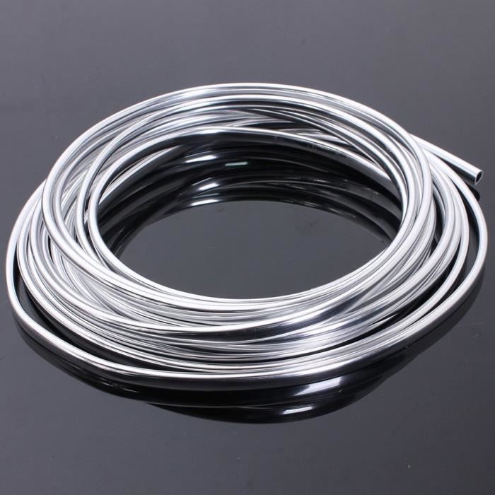 RUSWEST Bande Adhésive Chrome 20mm X 5m – Garniture Voiture Style Tuning, Protection Anti-Rayures & Look Sport