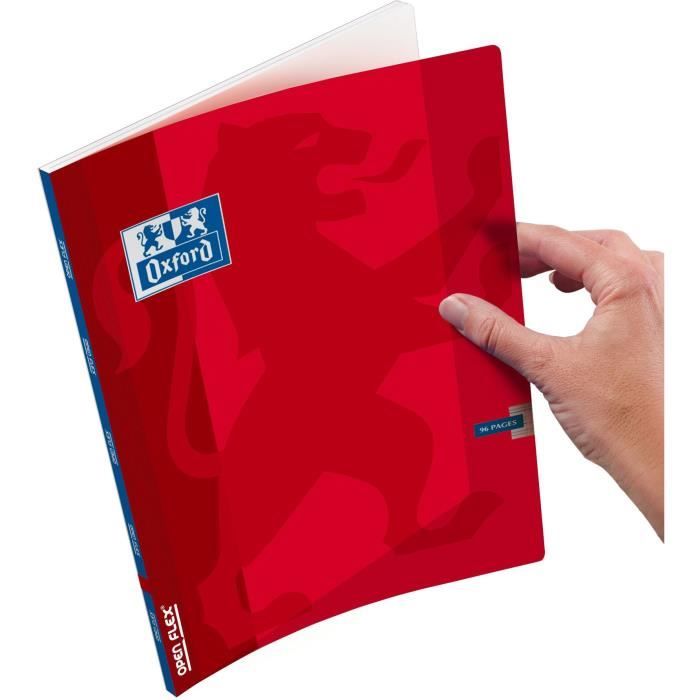 OXFORD Cahiers Openflex 17x22 Seyes - Rouge - Cdiscount Beaux-Arts