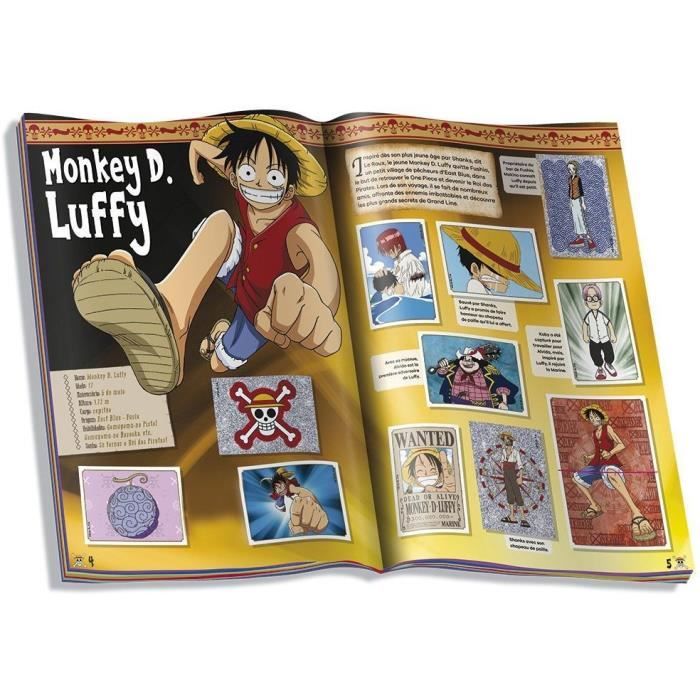 Album PANINI One Piece avec 10 pochettes contenant 40 stickers et