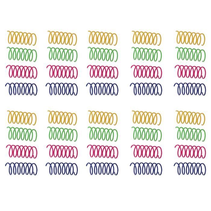 Meilleurs prix pour Jouets à ressort pour chat - QIILU - 40 Pcs - Couleurs vives - Résistants - Sécurisés