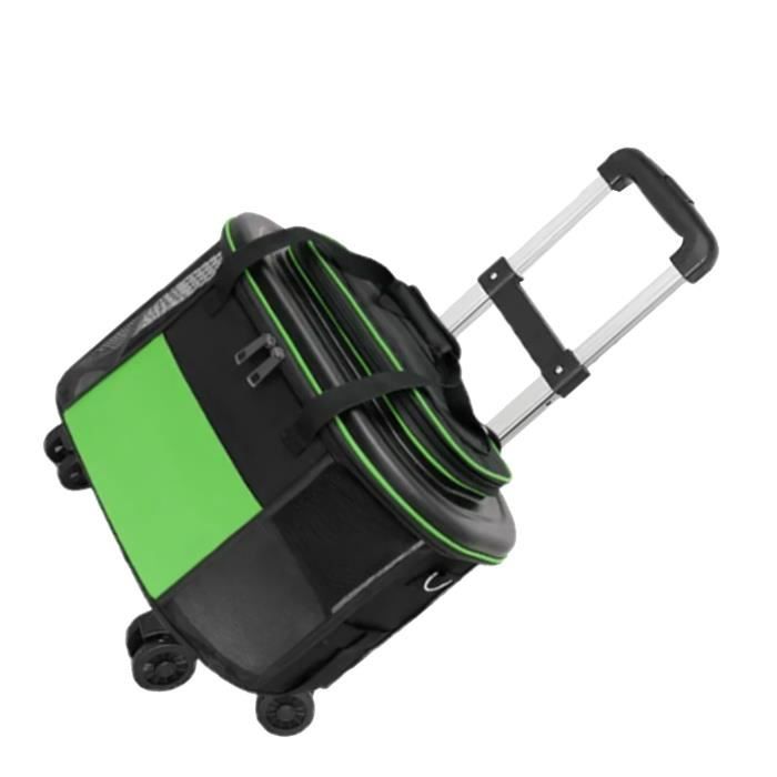 Comparer les prix de Transporteur pour chat avec roues Boîtier de chariot Portable pour animaux de compagnie, animalerie convalescence Rouge Vert