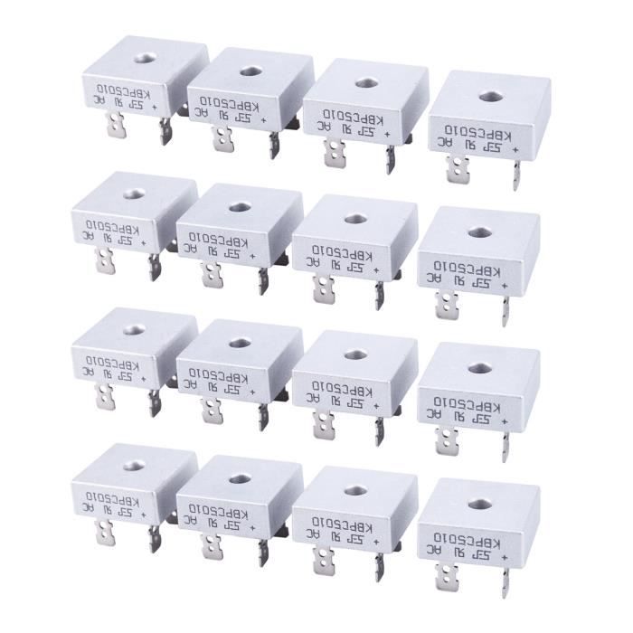 Pont Redresseur à Diodes Monophasé 50A 1000V - Modèle KBPC5010 - Neuf, Marque SODIAL