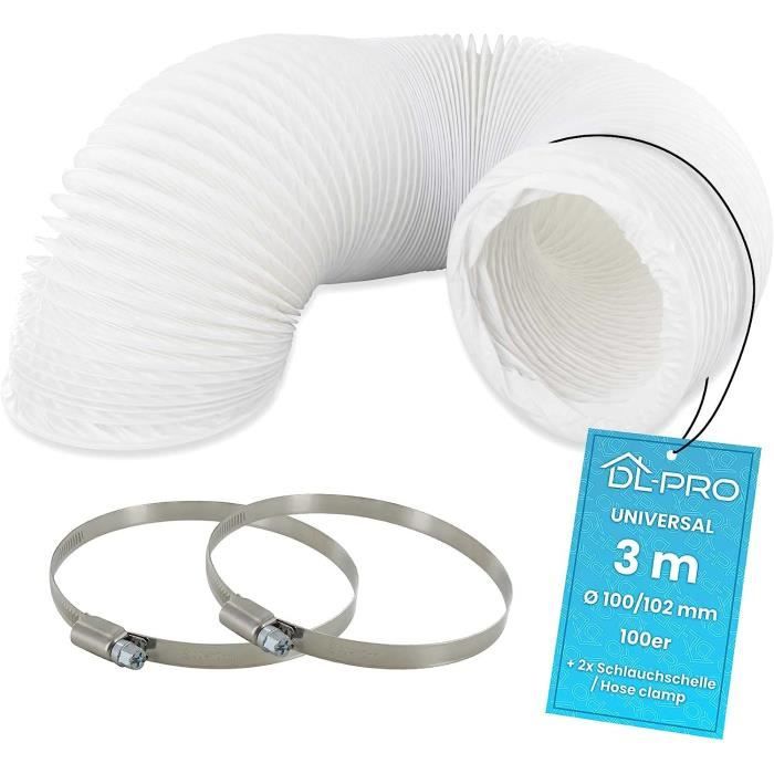 Tuyau D’évacuation PVC Flexible 150mm X 6m - Pour Climatiseur Mobile, Sèche-linge, Hotte, Rallonge Air