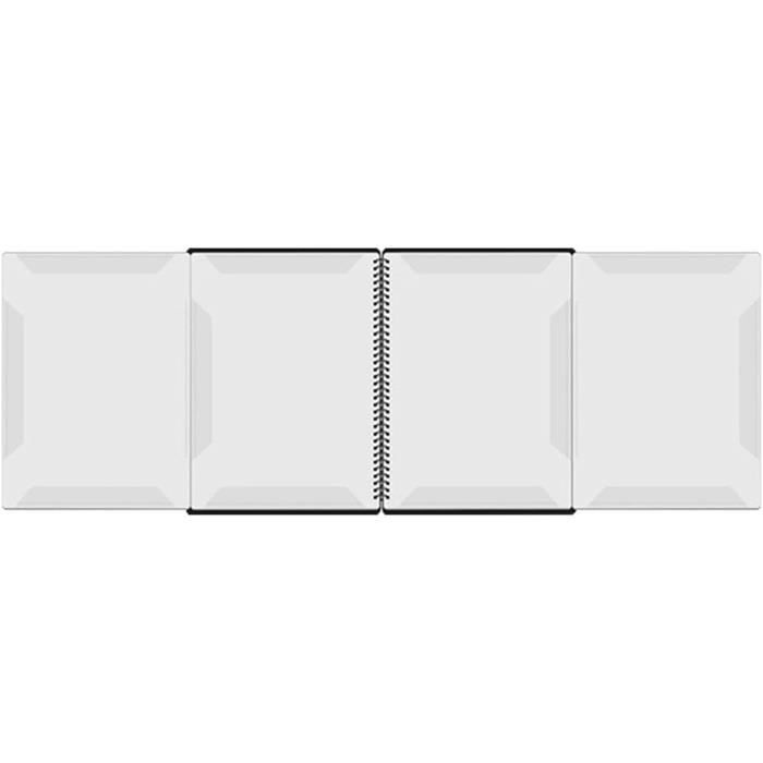 Classeur à Partitions A4 Cuir Synthétique Noir - Avec Sangle Et Poches - Pour Musiciens Et Instrumentistes
