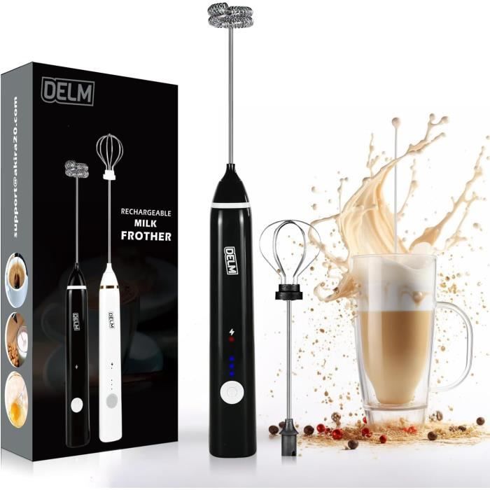 Mousseur à Lait Électrique Morpilot 4 En 1 - Acier Inox 304 - Chauffe 500ml, Mousse 230ml - Pour Latte, Cappuccino, Chocolat Chaud - 12