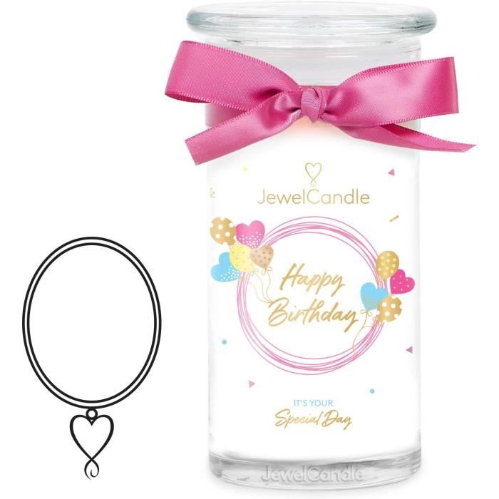 Bougie Parfumée JewelCandle – Senteur Cookie, Verre, Fabriquée En France