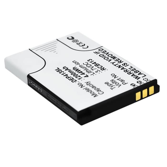 Batterie pour Doro Primo 413 RCB413 (1200mAh) Batterie de