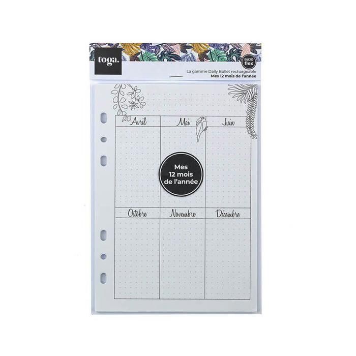 Pages pour Planner - Mois - A5 - 37 pages