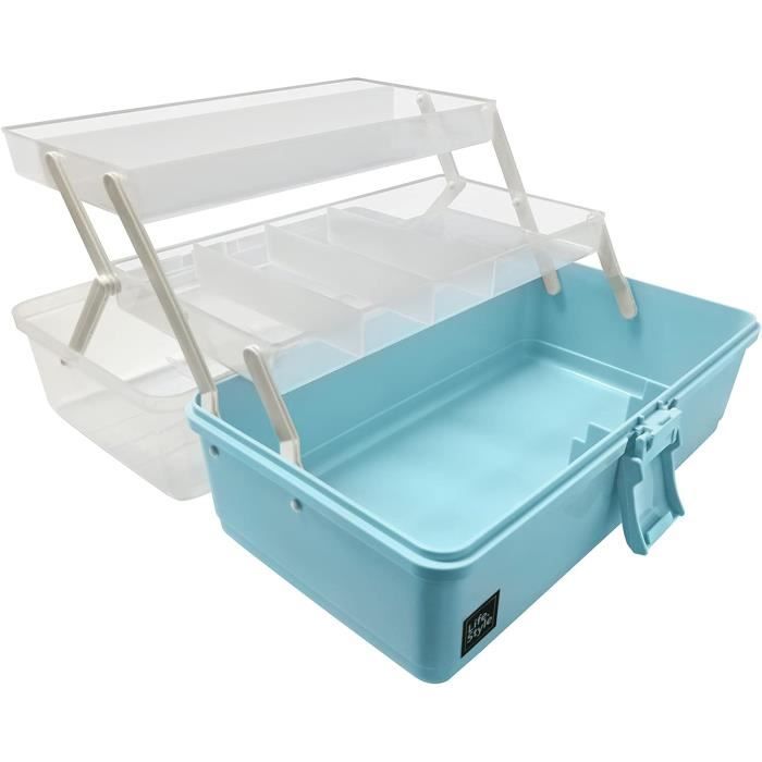 Quickdraw Boîte de rangement en bois pour artistes, pinceaux, crayons et outils HX31