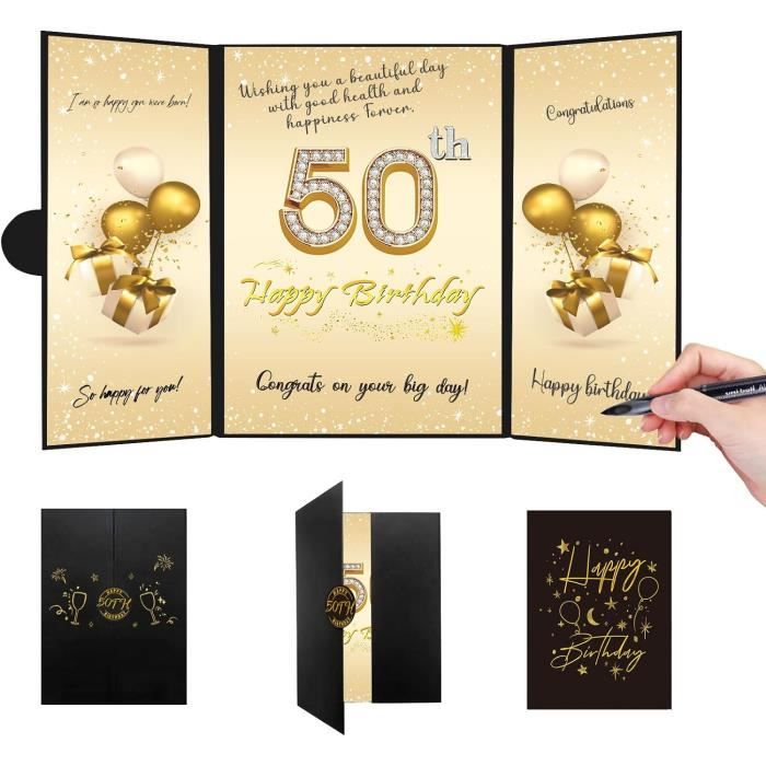 Ballons métallisés doré noir - Lot de 50 pour décoration de fête de Ballons métallisés doré noir - Lot de 50 pour décoration de fête de