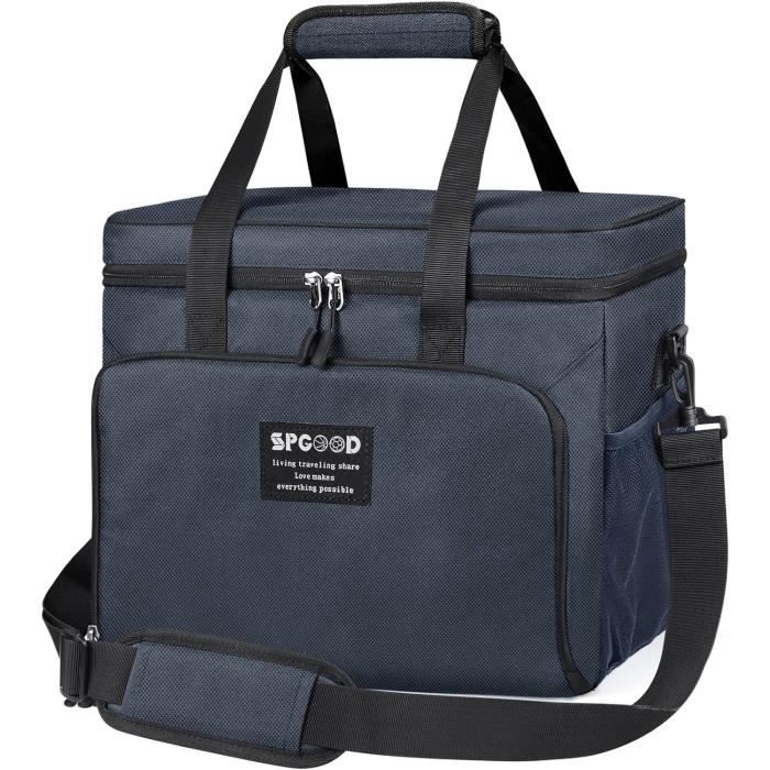 SPGOOD Sac Isotherme 20L 30L 40L - Sac Pique-Nique Camping Barbecue Bureau - Isolation 8H+
