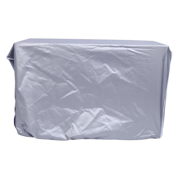 Housse Climatiseur Extérieur Universelle L (86x33x56cm) - Imperméable Anti-UV Anti-Poussière - Gris