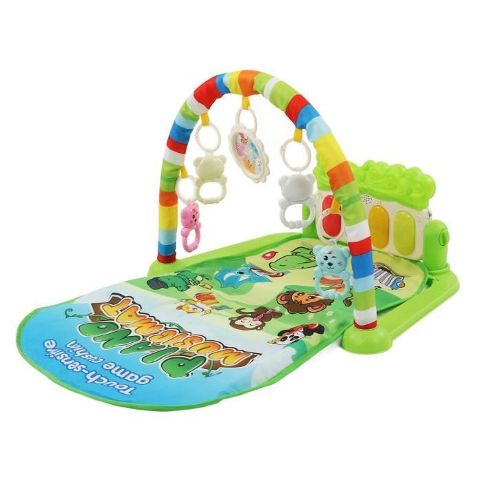 Tapis musicaux pour bébé avec 8 types de sons d'animaux/d'instruments Tapis de clavier de piano