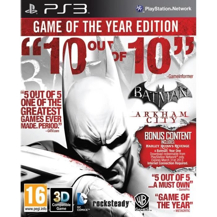 Warner Bros Batman Arkham City - Game Of The Year [Import A…