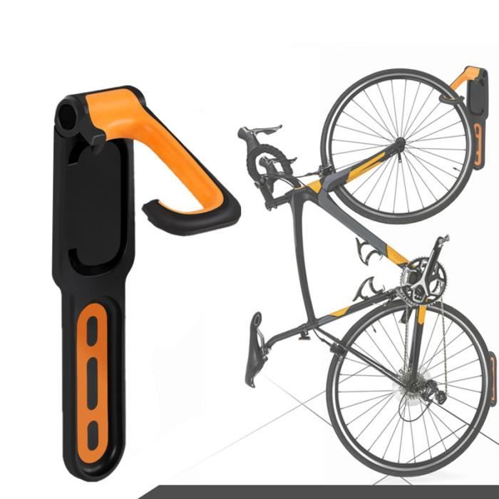 Système de suspension par support mural HBM pour suspendre une bicyclette à  la verticale de la roue avant