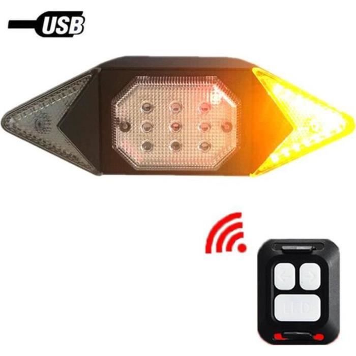 Feu Arrière De Vélo Ultra Lumineux - LED Rechargeable Par USB - 5 Modes
